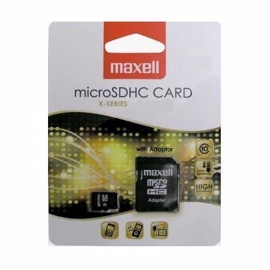 Micro SD-kort 32 GB klass 10 med adapter Maxell